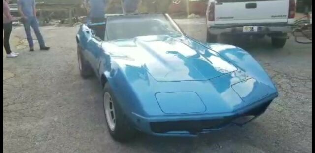 1969 Blue Chevrolet Corvette Convertible