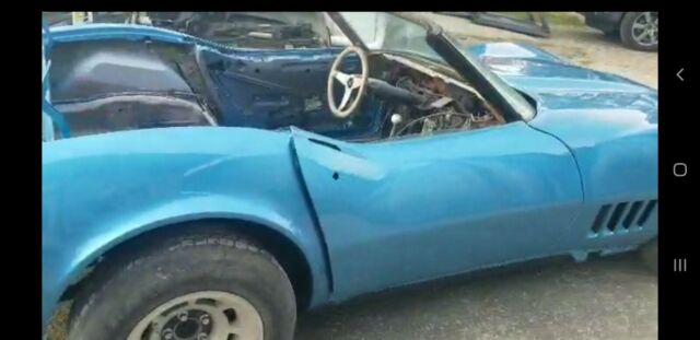 1969 Blue Chevrolet Corvette Convertible