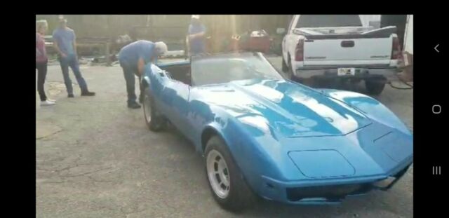 1969 Blue Chevrolet Corvette Convertible
