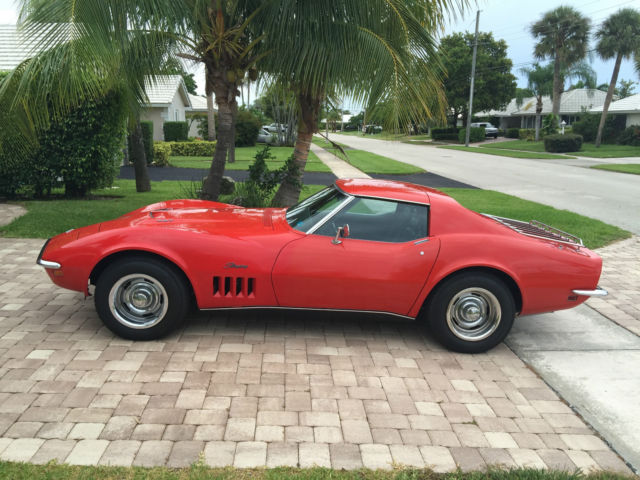 1969 Gold Chevrolet Corvette Coupe
