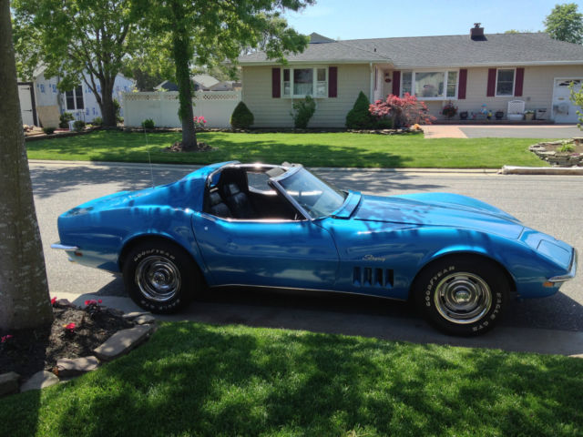 19690000 LeMans Blue Chevrolet Corvette Convertible