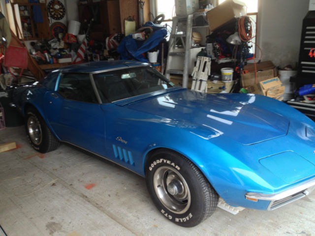 19690000 LeMans Blue Chevrolet Corvette Convertible