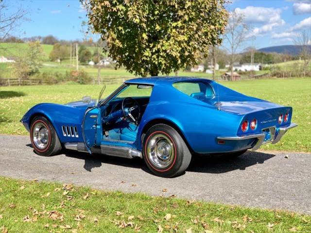 1969 Blue Chevrolet Corvette Coupe