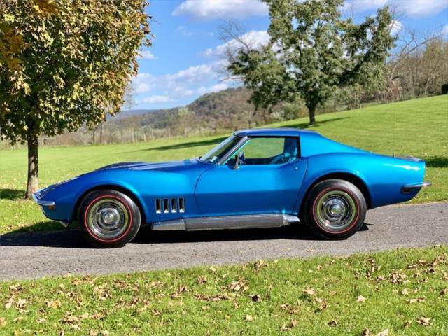 1969 Blue Chevrolet Corvette Coupe