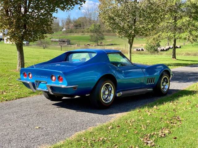 1969 Blue Chevrolet Corvette Coupe