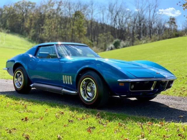 1969 Blue Chevrolet Corvette Coupe