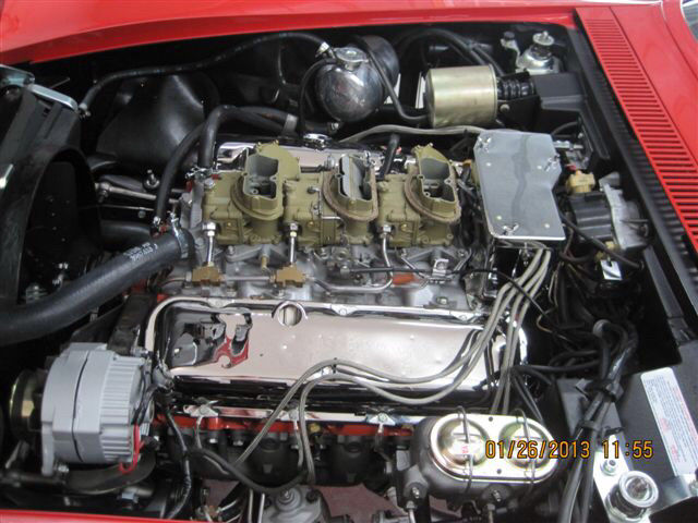 1969 Red Chevrolet Corvette --