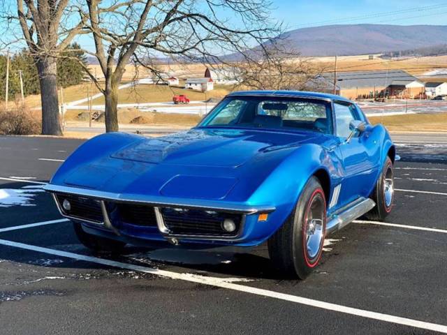 1969 Blue Chevrolet Corvette Coupe