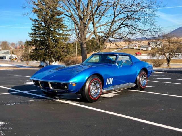 1969 Blue Chevrolet Corvette Coupe