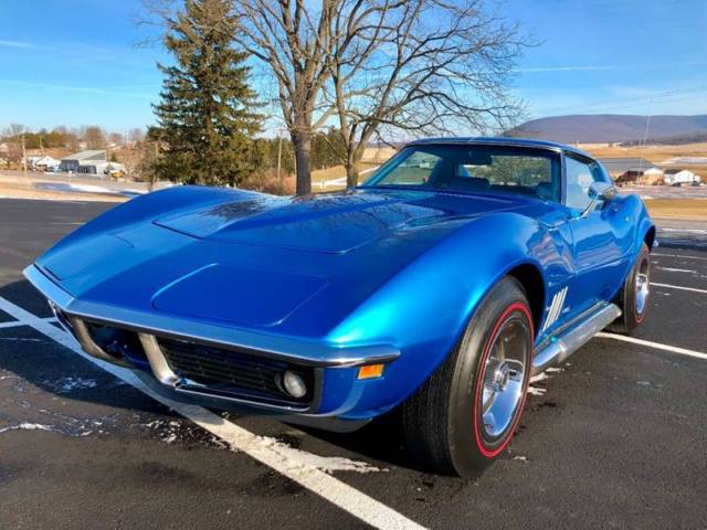 1969 Blue Chevrolet Corvette Coupe