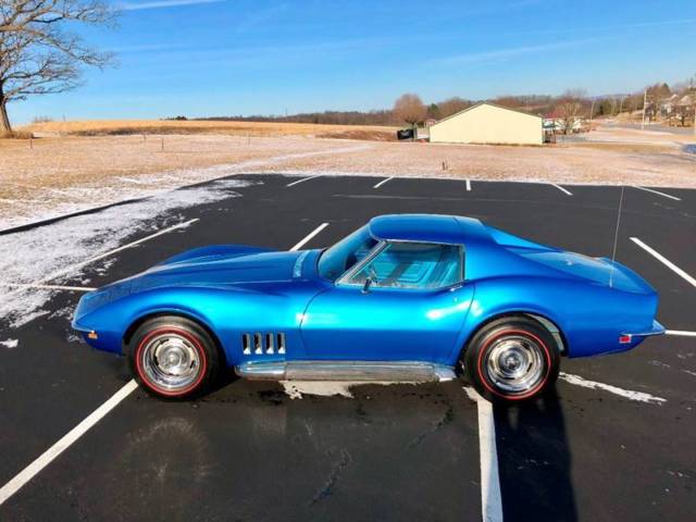 1969 Blue Chevrolet Corvette Coupe
