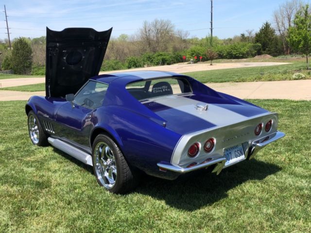 1969 Blue Chevrolet Corvette Coupe