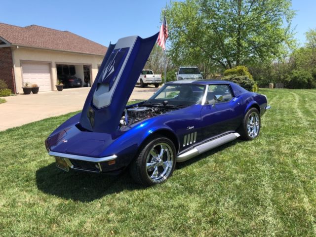 1969 Blue Chevrolet Corvette Coupe