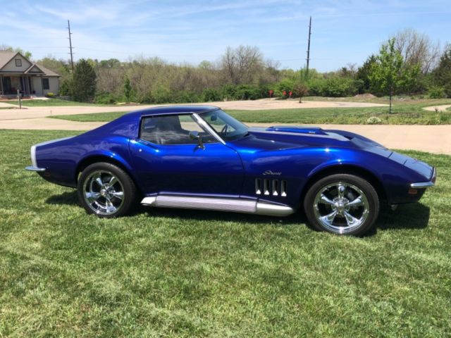 1969 Blue Chevrolet Corvette Coupe