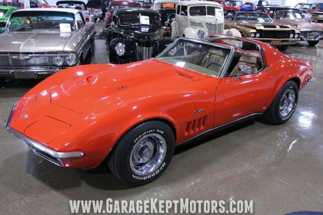 1969 Red Chevrolet Corvette Coupe