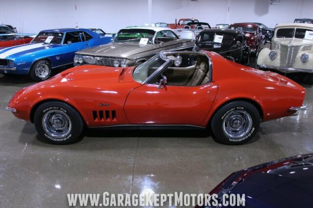 1969 Red Chevrolet Corvette Coupe