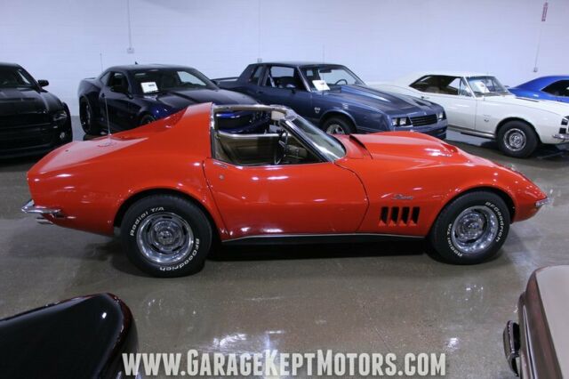 1969 Red Chevrolet Corvette Coupe