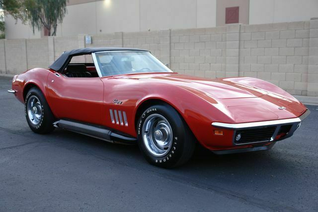 1969 Red Chevrolet Corvette Convertible