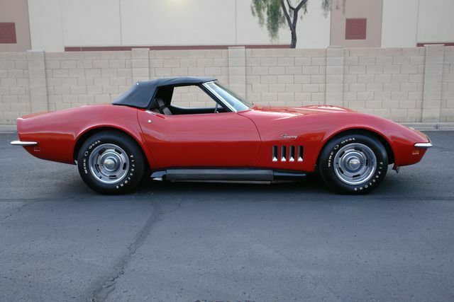 1969 Red Chevrolet Corvette Convertible