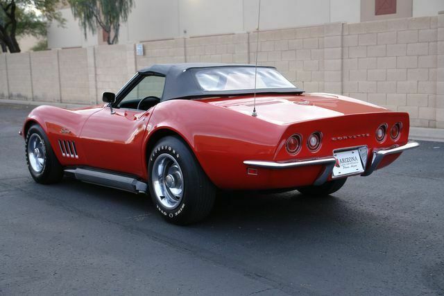 1969 Red Chevrolet Corvette Convertible