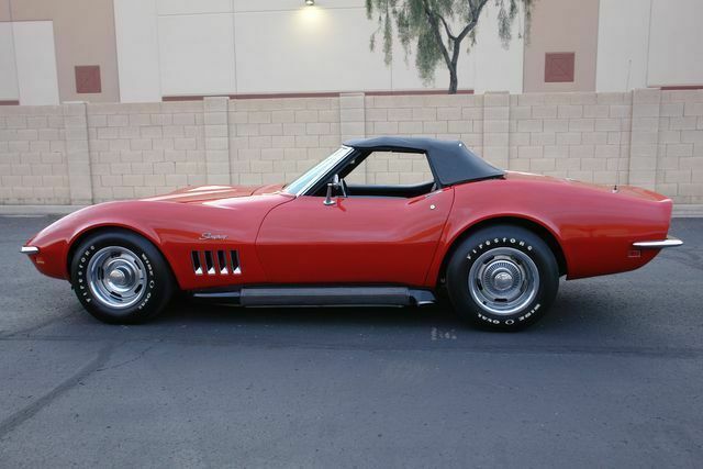1969 Red Chevrolet Corvette Convertible