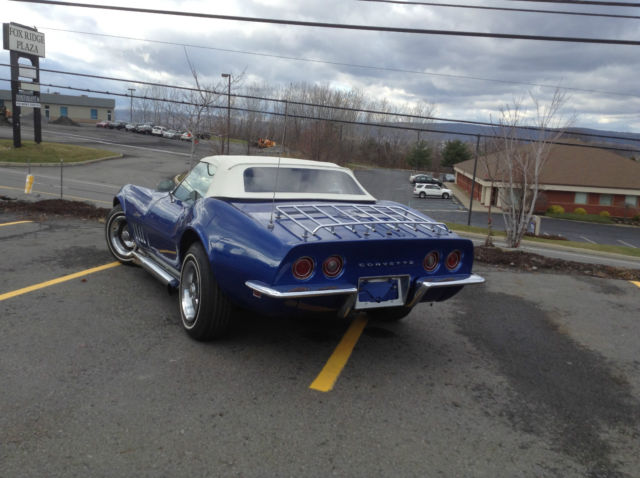 1969 Blue Chevrolet Corvette Convertible