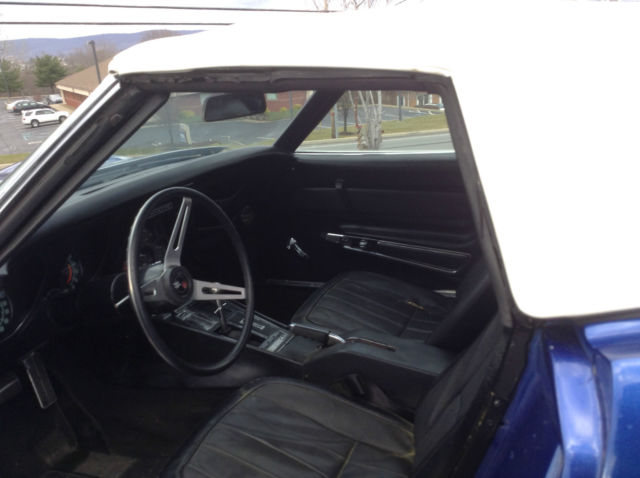 1969 Blue Chevrolet Corvette Convertible