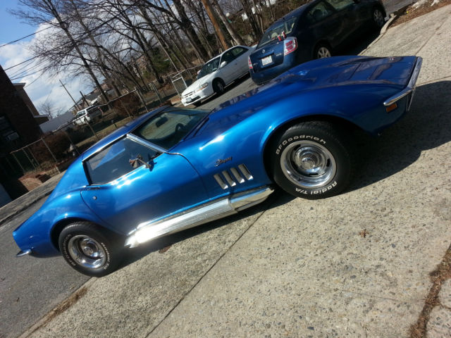 1969 Blue Chevrolet Corvette Coupe