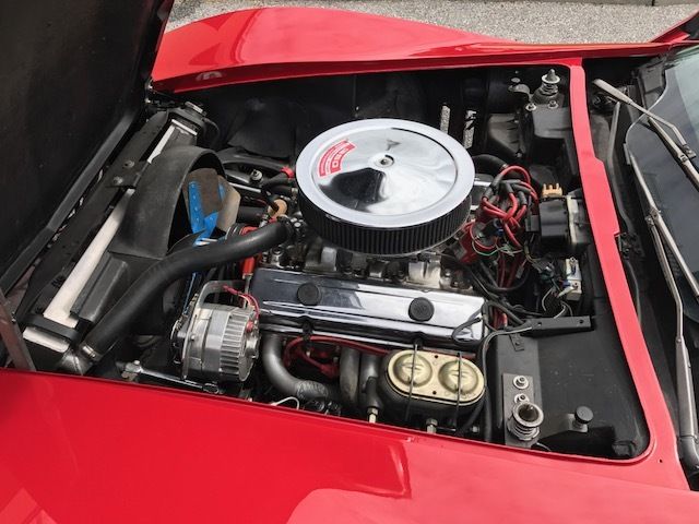 1969 Red Chevrolet Corvette Convertible