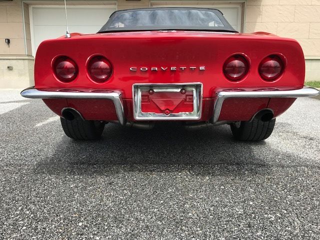 1969 Red Chevrolet Corvette Convertible
