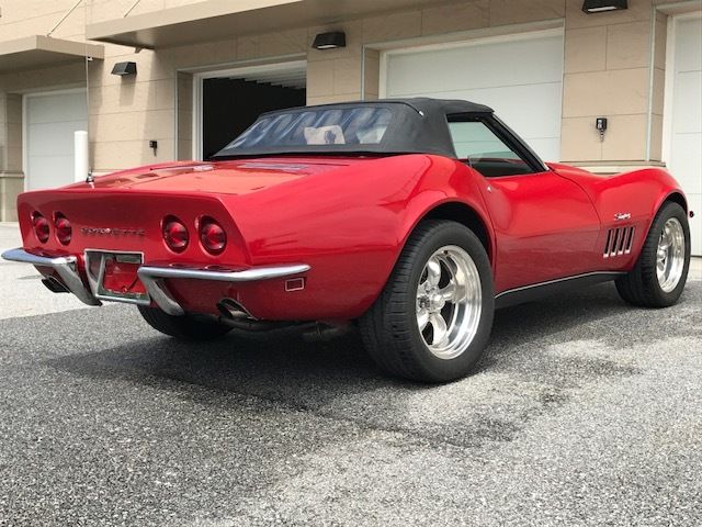 1969 Red Chevrolet Corvette Convertible