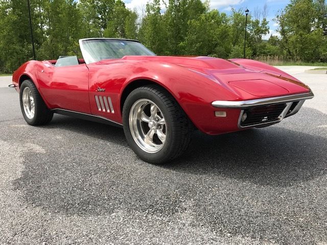 1969 Red Chevrolet Corvette Convertible