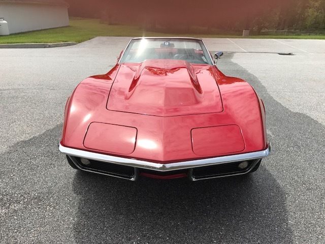 1969 Red Chevrolet Corvette Convertible