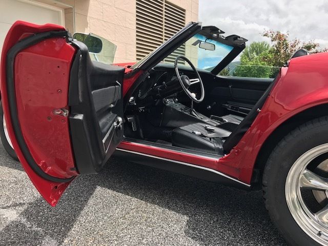 1969 Red Chevrolet Corvette Convertible