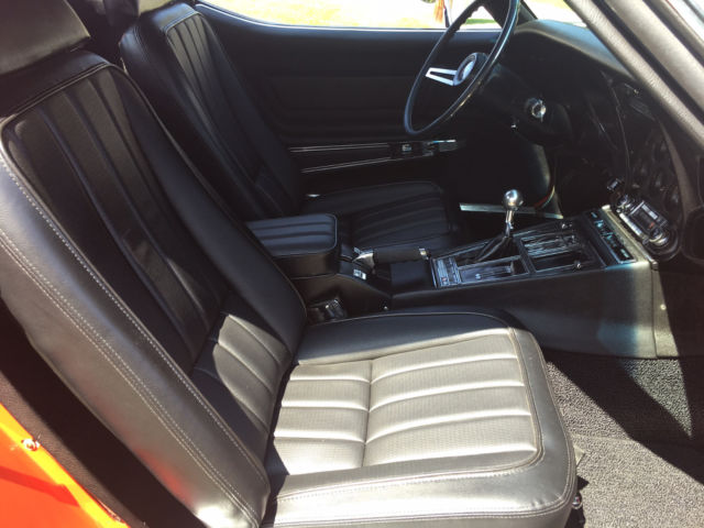 1969 Orange Chevrolet Corvette Coupe