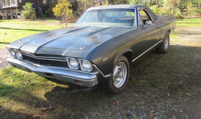 1969 Green Chevrolet El Camino Standard Cab Pickup