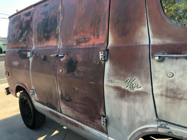 1969 Silver Chevrolet G10 Van