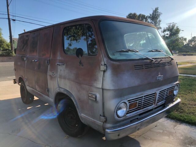 1969 Silver Chevrolet G10 Van