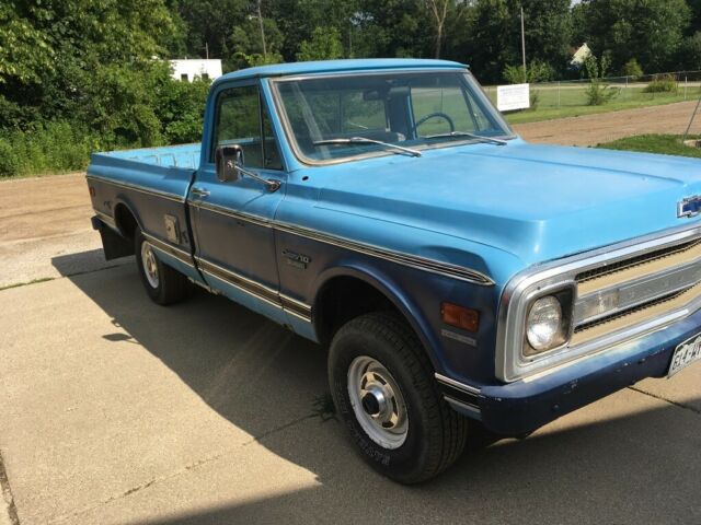 1969 Blue Chevrolet C-10 Standard Cab Pickup