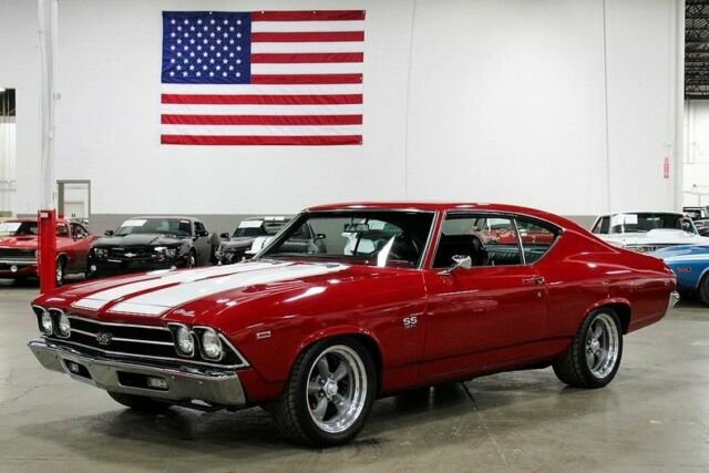 1969 Red Chevrolet Malibu --