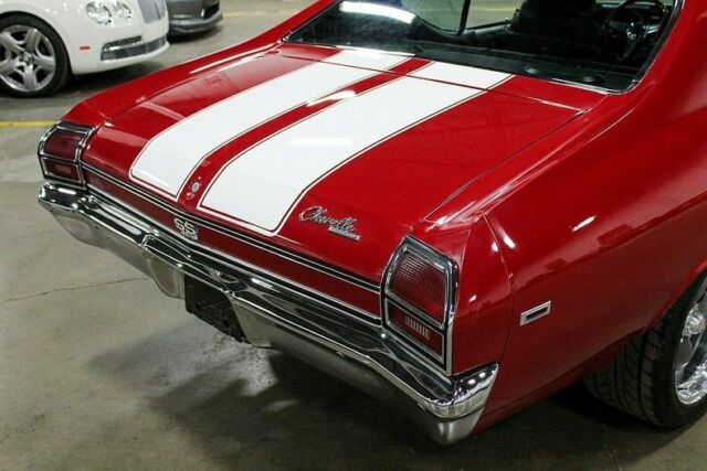 1969 Red Chevrolet Malibu --