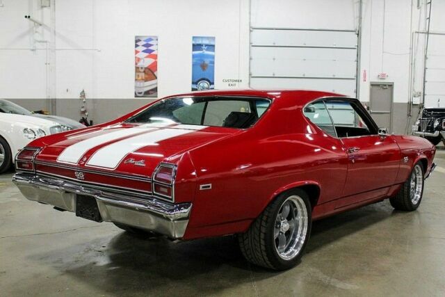 1969 Red Chevrolet Malibu --
