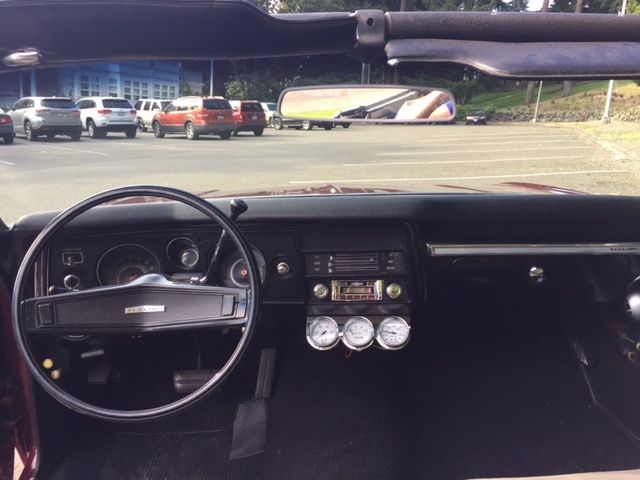 1969 Burgundy Chevrolet Malibu Convertible