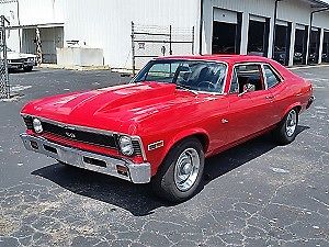 1969 Red Chevrolet Nova --