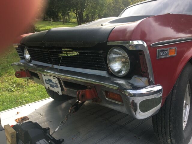 1969 Red Chevrolet Nova Coupe