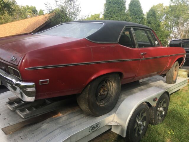 1969 Red Chevrolet Nova Coupe