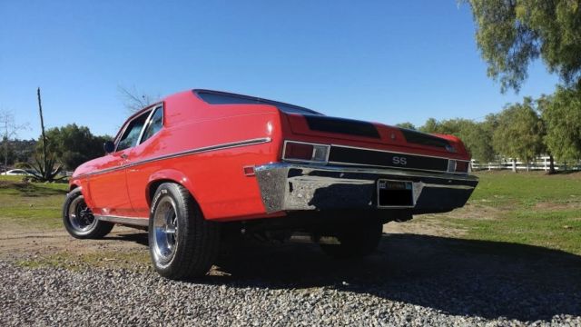 1969 Red Chevrolet Nova Coupe