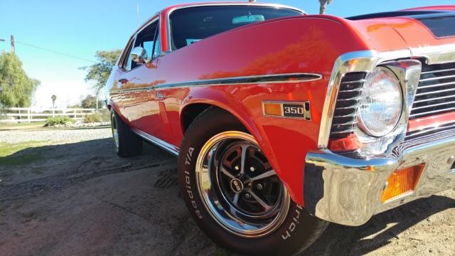 1969 Red Chevrolet Nova Coupe