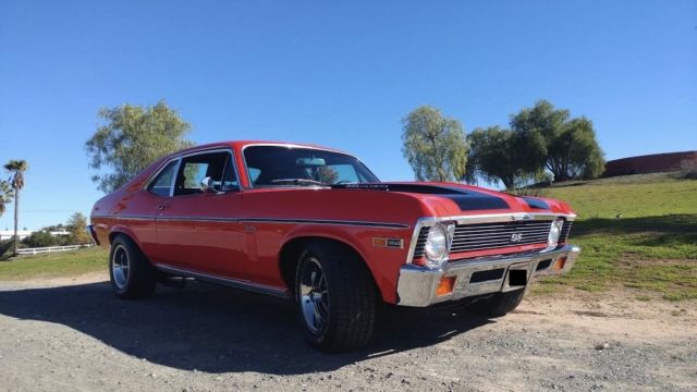 1969 Red Chevrolet Nova Coupe