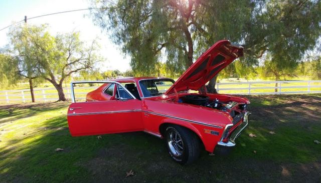 1969 Red Chevrolet Nova Coupe